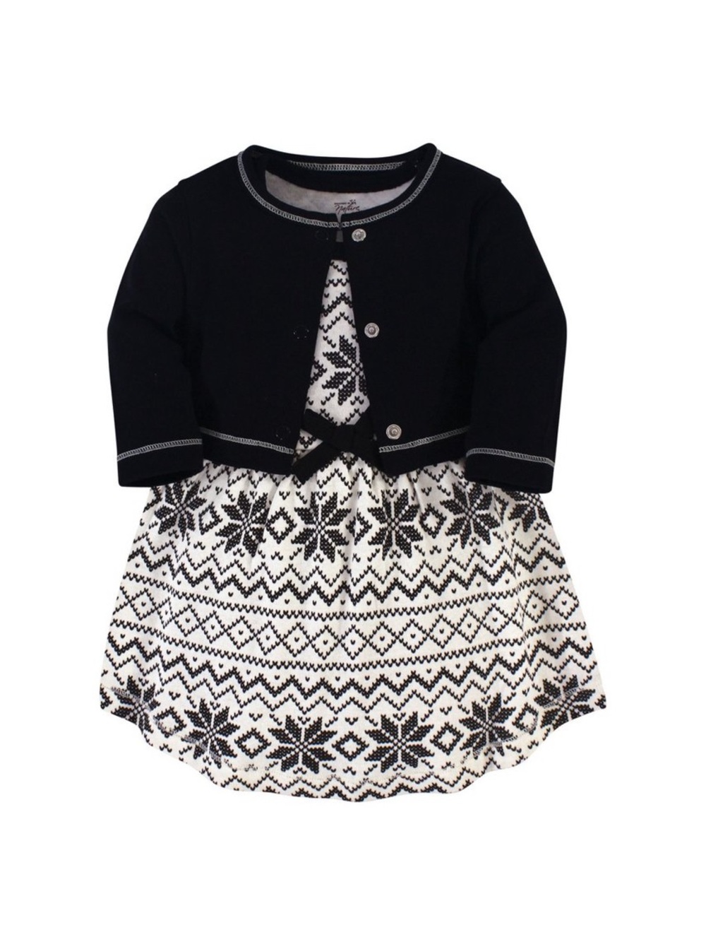 Touched by Nature Organic Cotton Fair Isle Dress and Cardigan size 4T